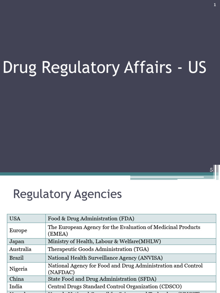 US Drug Registration Process Overview | PDF | Food And Drug ...