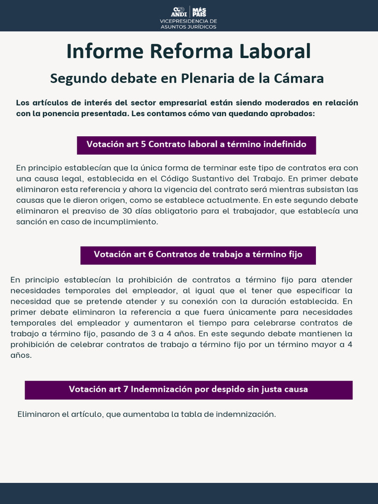 Cambios en la Reforma Laboral 2023 | PDF | Derecho laboral | Outsourcing