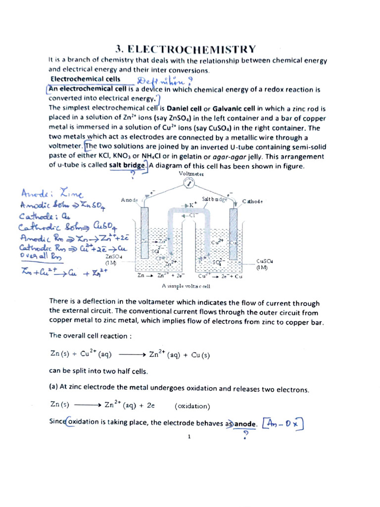Understanding the Daniell Cell | PDF | Electrochemistry | Redox