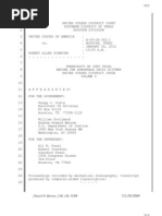 Allen Stanford Criminal Trial Transcript Volume 4 Jan. 26, 2012