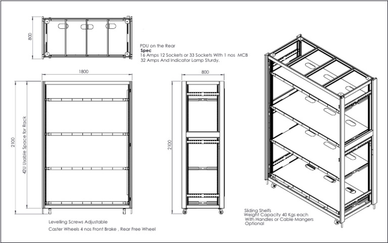 Rack Mount Specifications and Features | PDF