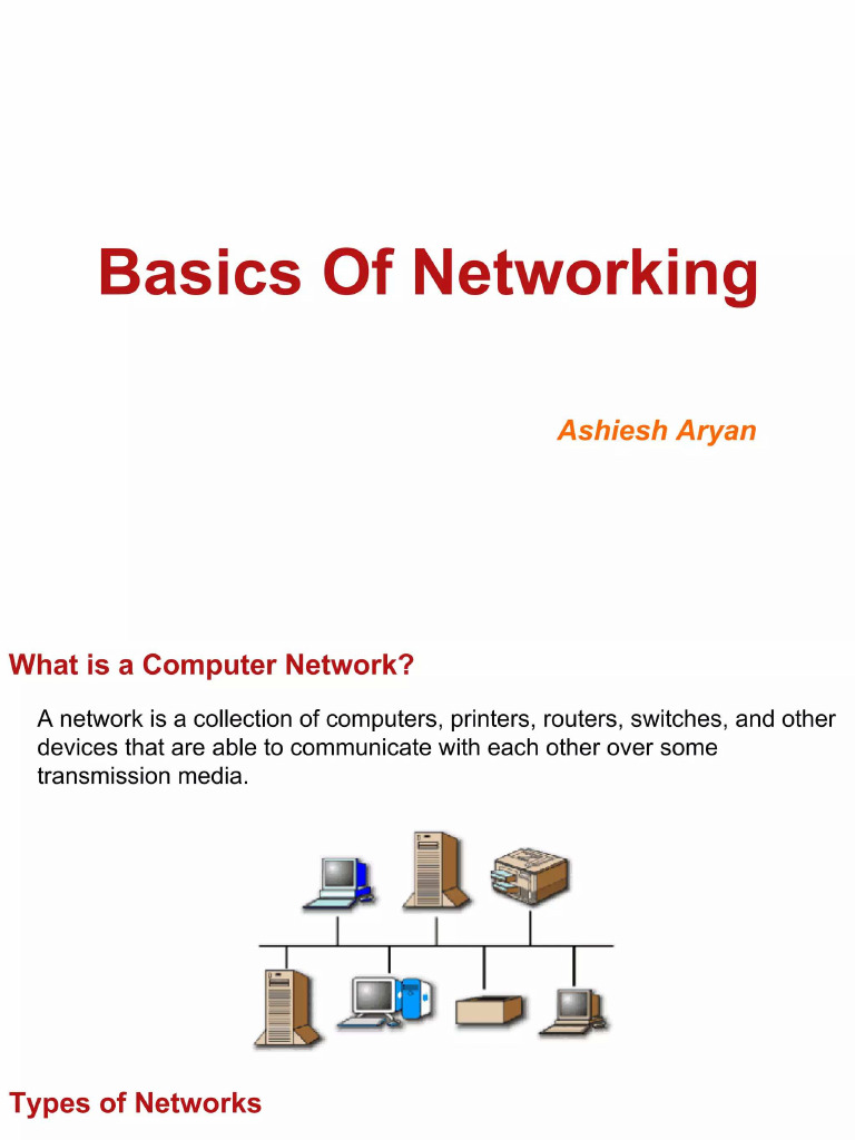 Basics of Networking Overview | PDF