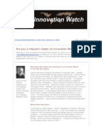 Are You A Frequent Reader of Innovation Watch?