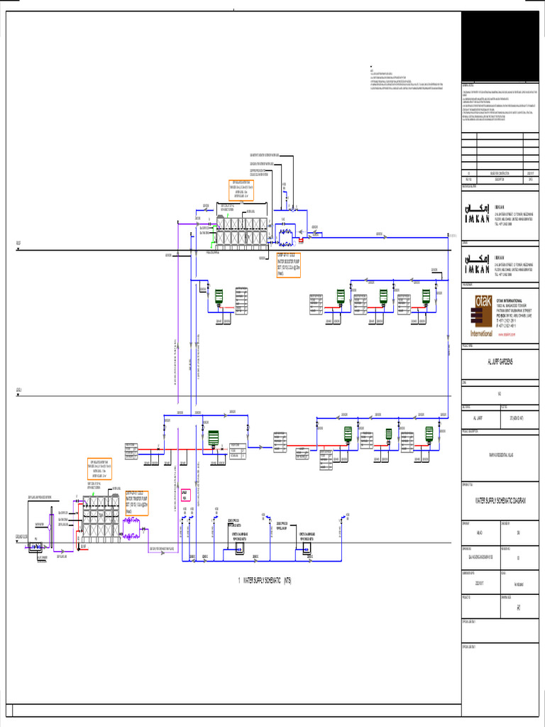 Water Supply Schematic for Villas | PDF | Building Materials | Building