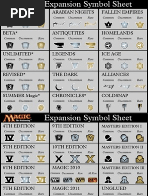 MTG Expansion Symbols | PDF | Playing Cards | Ephemera
