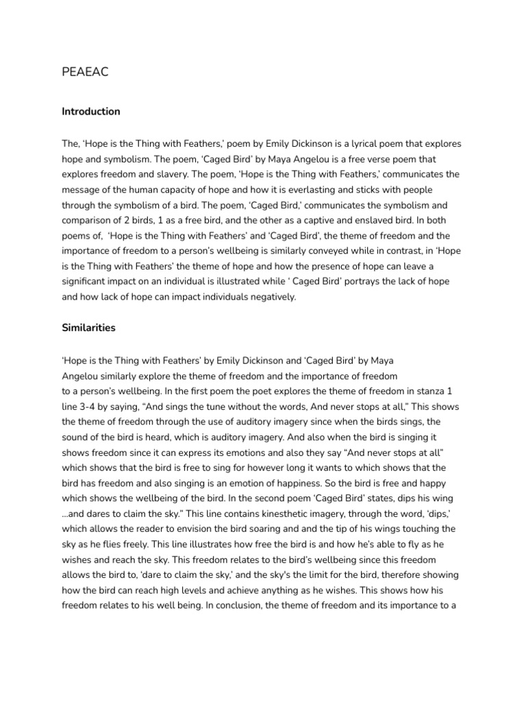 Formative Introduction+ PEAEACs | PDF | Poetry