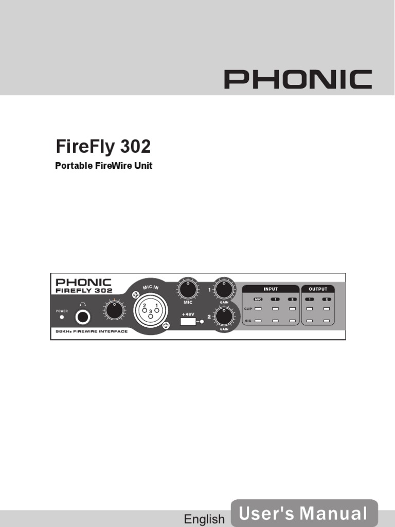 Phonic 1394 driver download