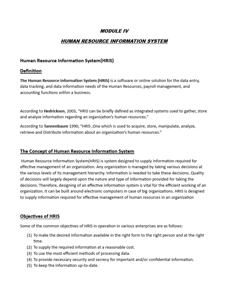 Understanding Human Resource Information Systems | PDF | Cost Of Living ...