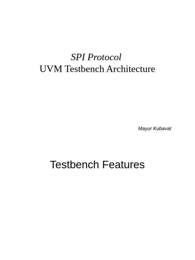 SPI Architecture | PDF