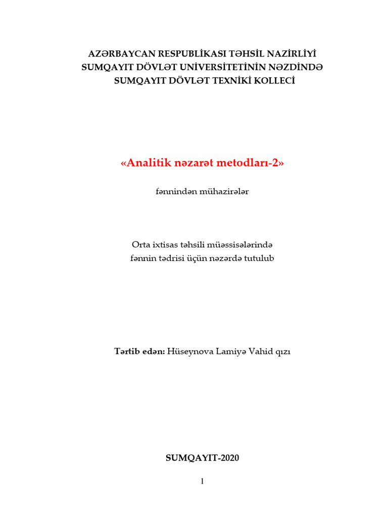 H.Lamiyə ANM 2 | PDF