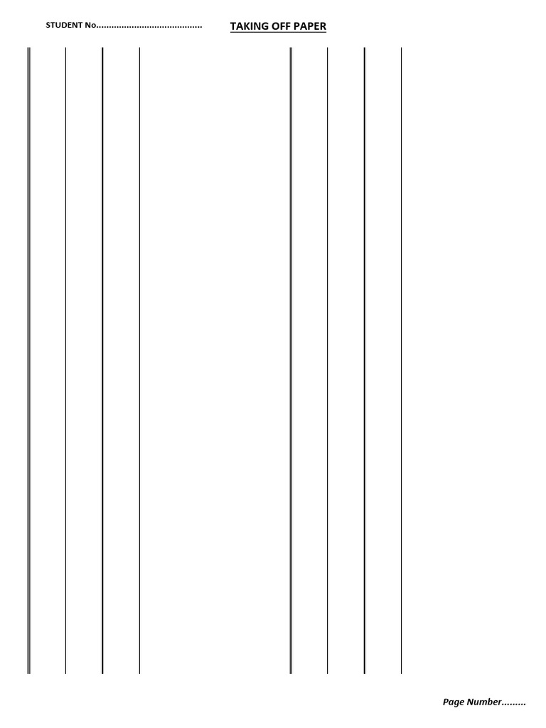 Take Off Paper | PDF