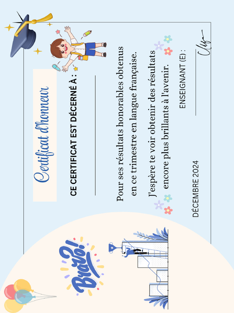 Certificat | PDF