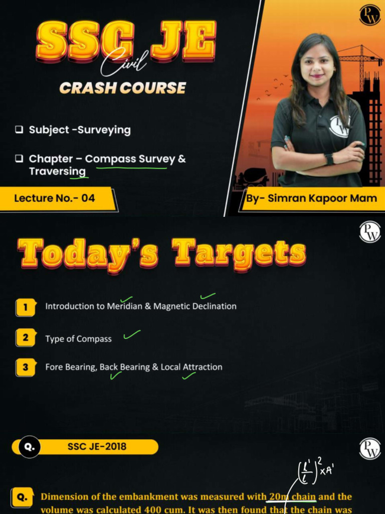 Surveying 04 Class Notes | PDF