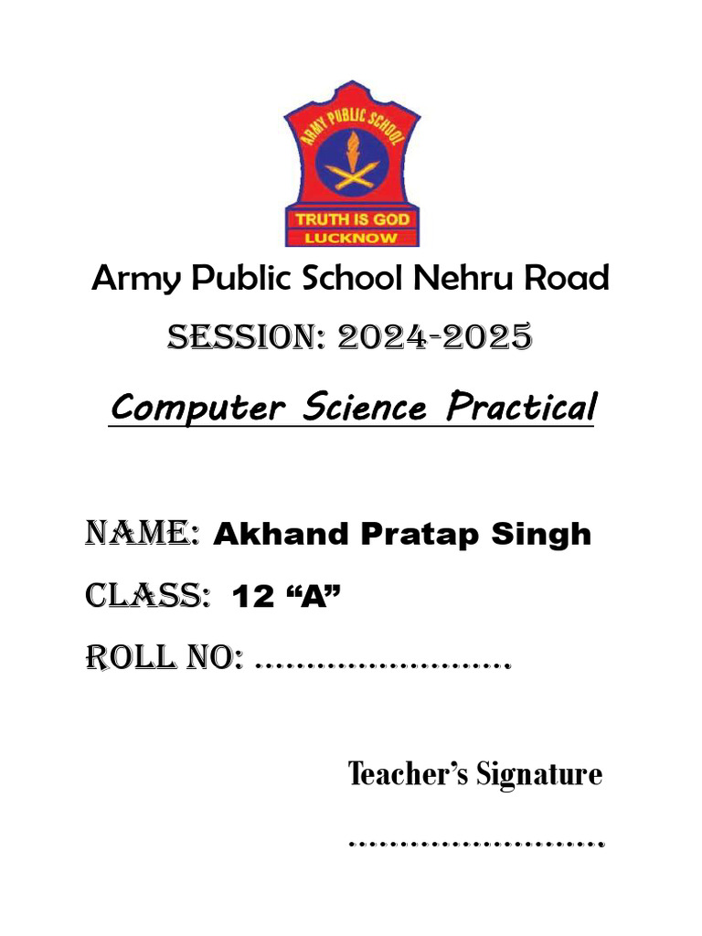 Computer Science Project 2024-2025 | PDF