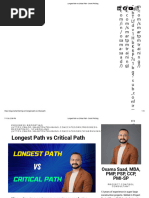 Displaying Critical Path in P6 | PDF