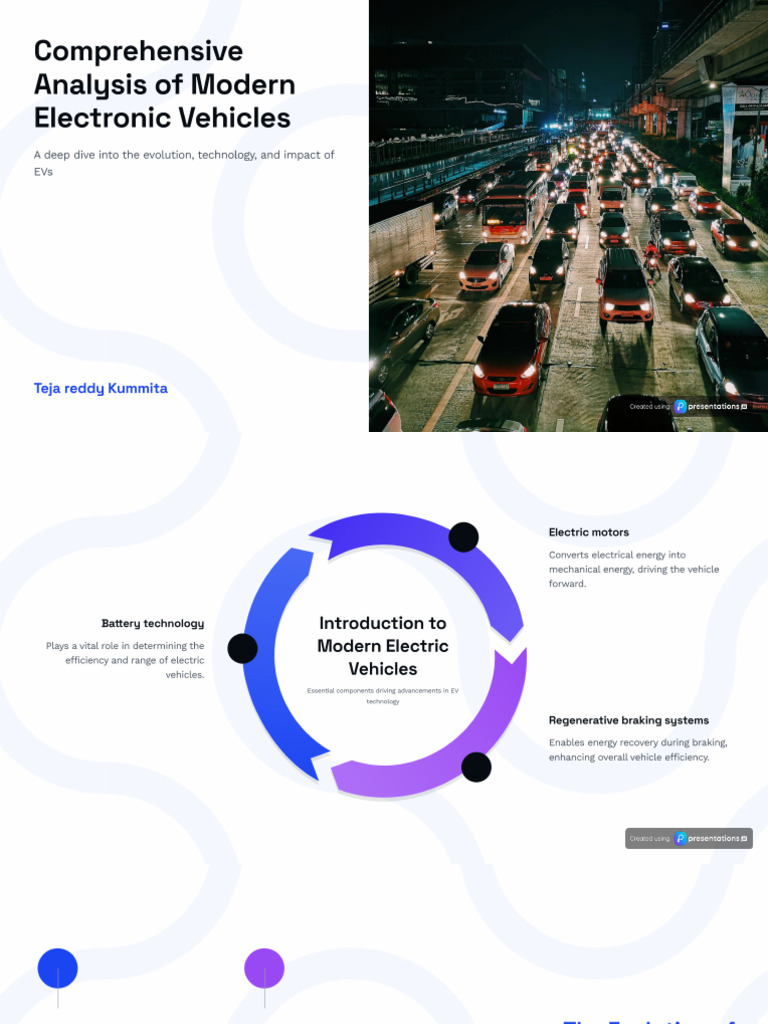 Analysis of Modern Electronic Vehicles | PDF