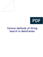 String Searching Methods in A Mainframe