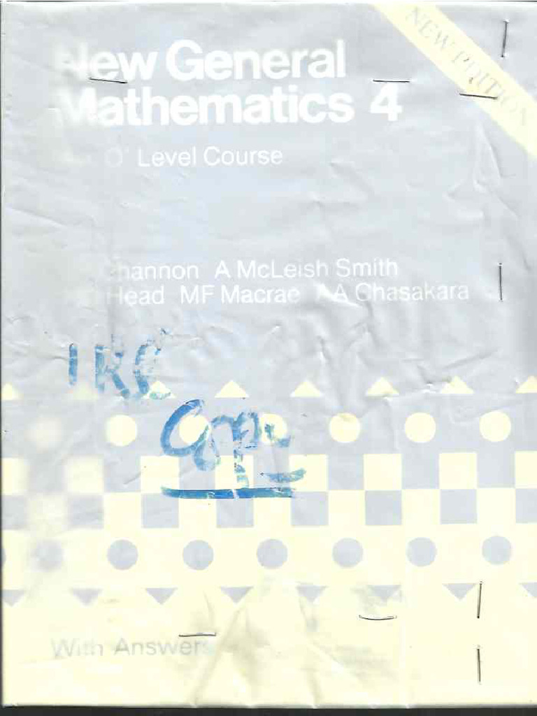 New General Mathematics Book 4 PDF Free | PDF