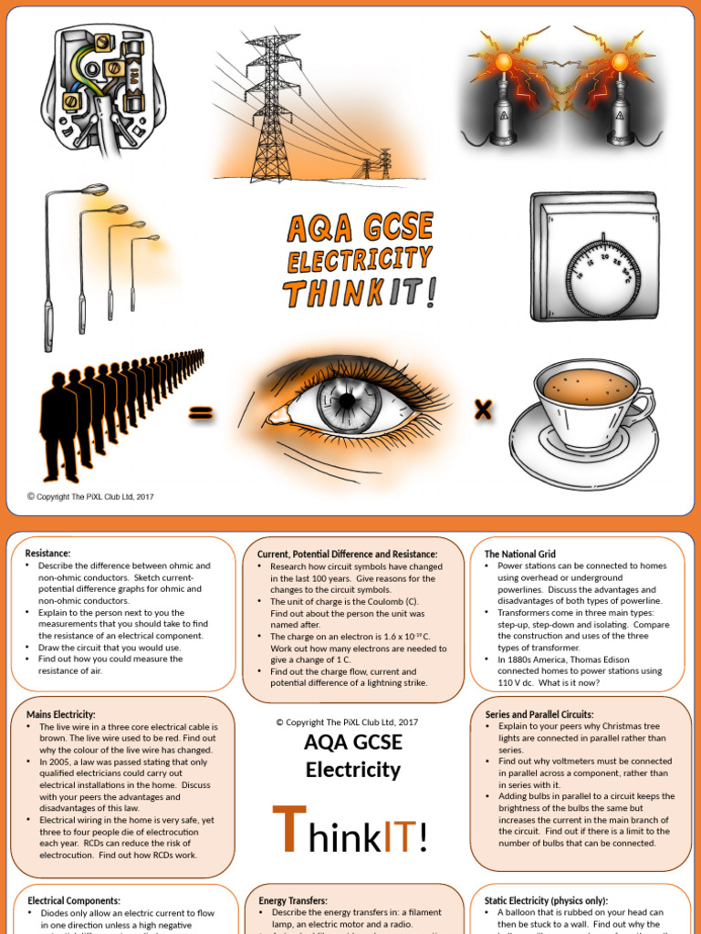 AQA GCSE Electricity Study Guide | PDF | Electrical Resistance And ...