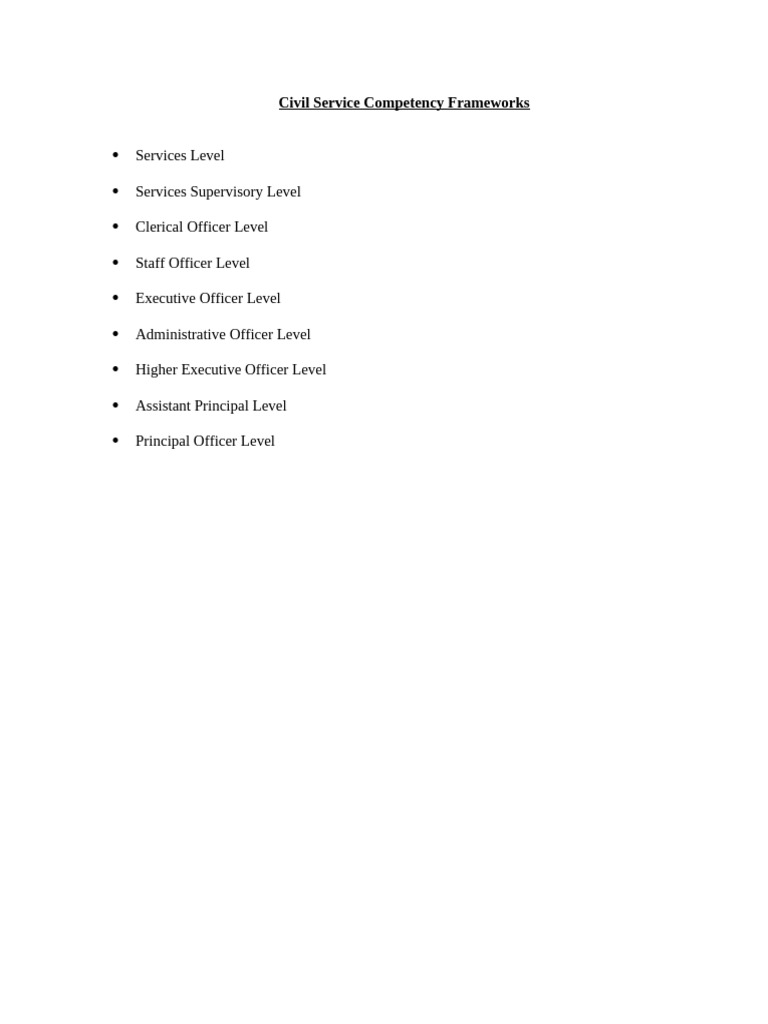 Civil Service Competency Framework Guide | PDF | Information | Leadership