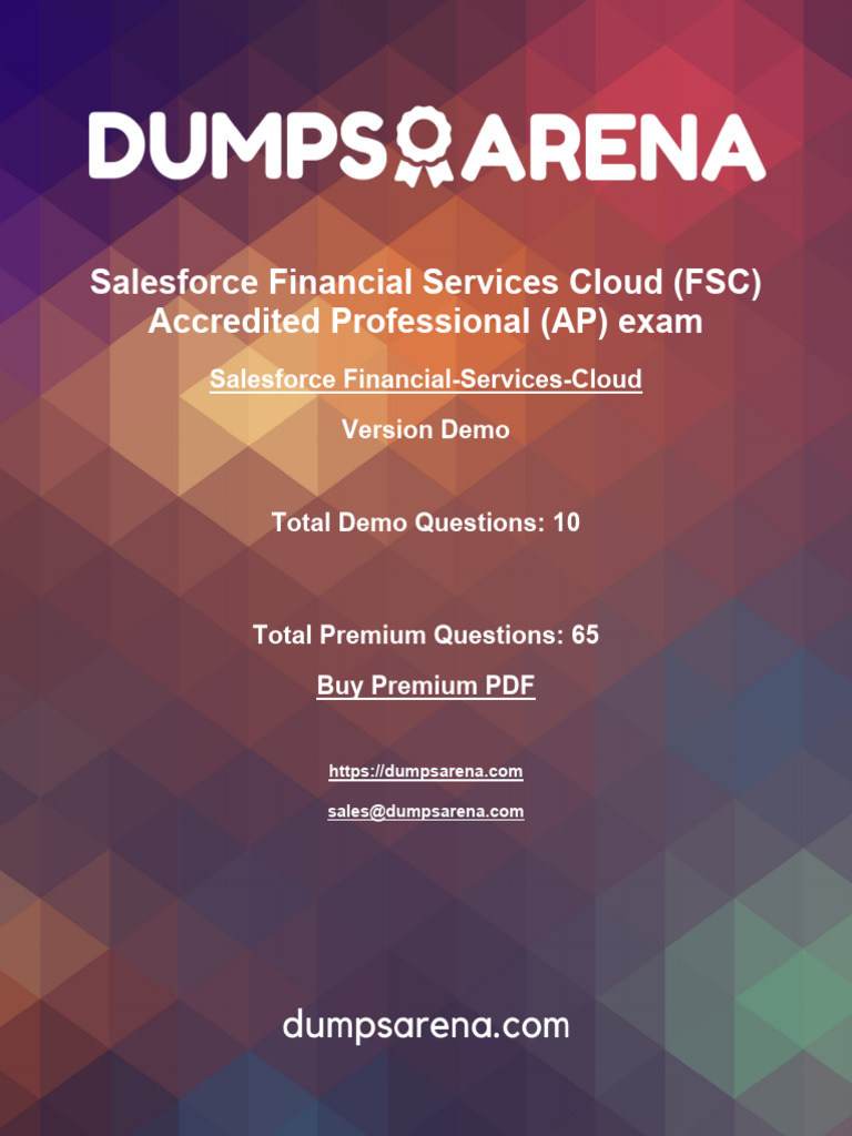 Salesforce Financial Services Cloud Exam Guide | PDF | Cloud Computing ...