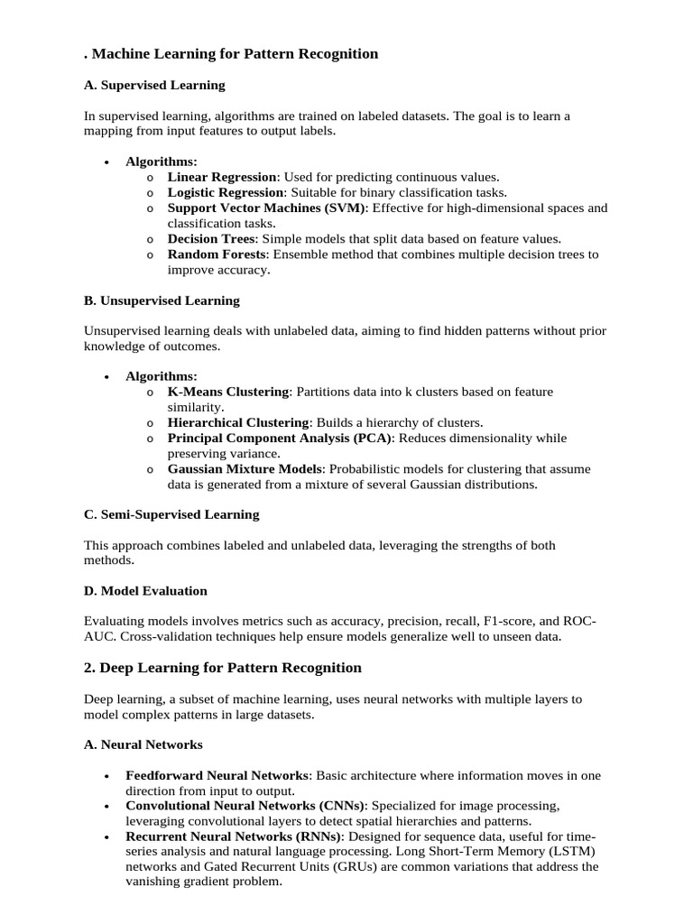 Pattern recognition using machine learning | PDF | Deep Learning ...
