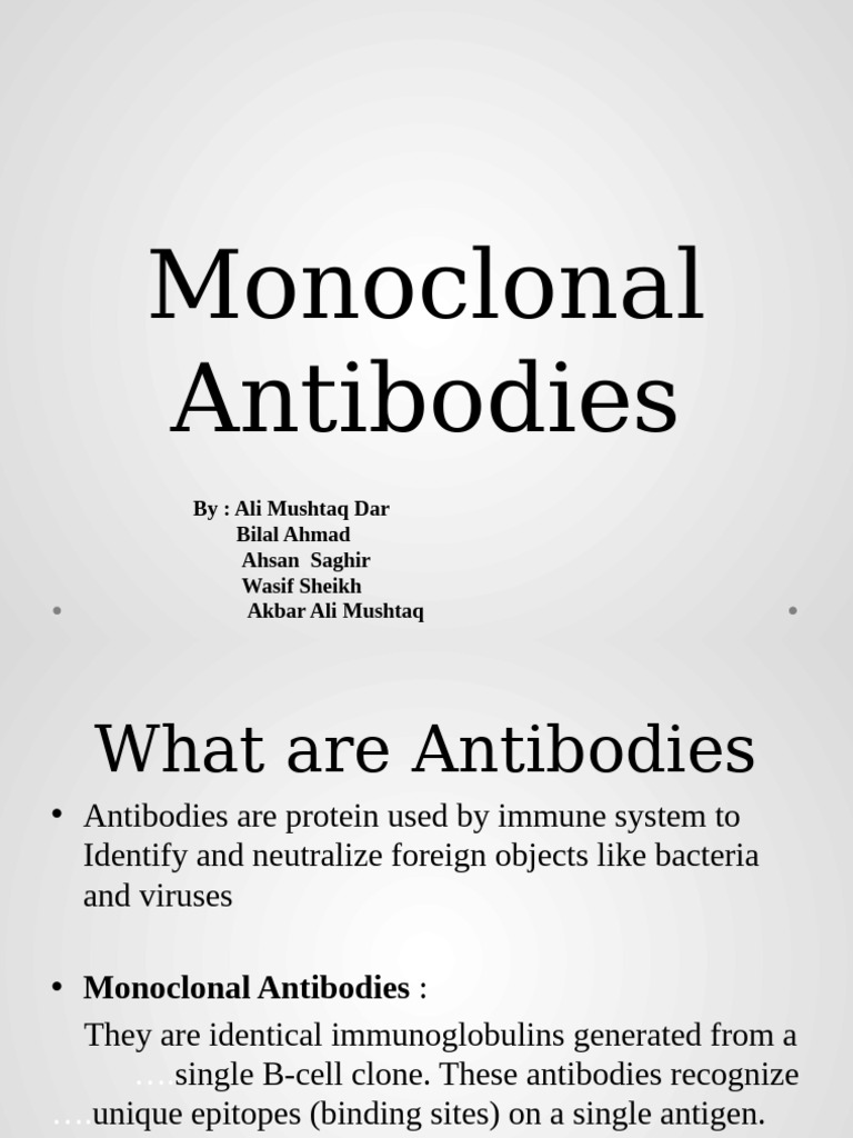 Understanding Monoclonal Antibodies | PDF | Antibody | Monoclonal Antibody