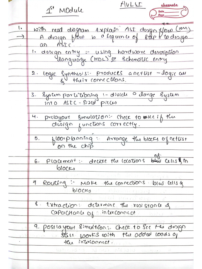 Module 1 Avlsi Notes | PDF