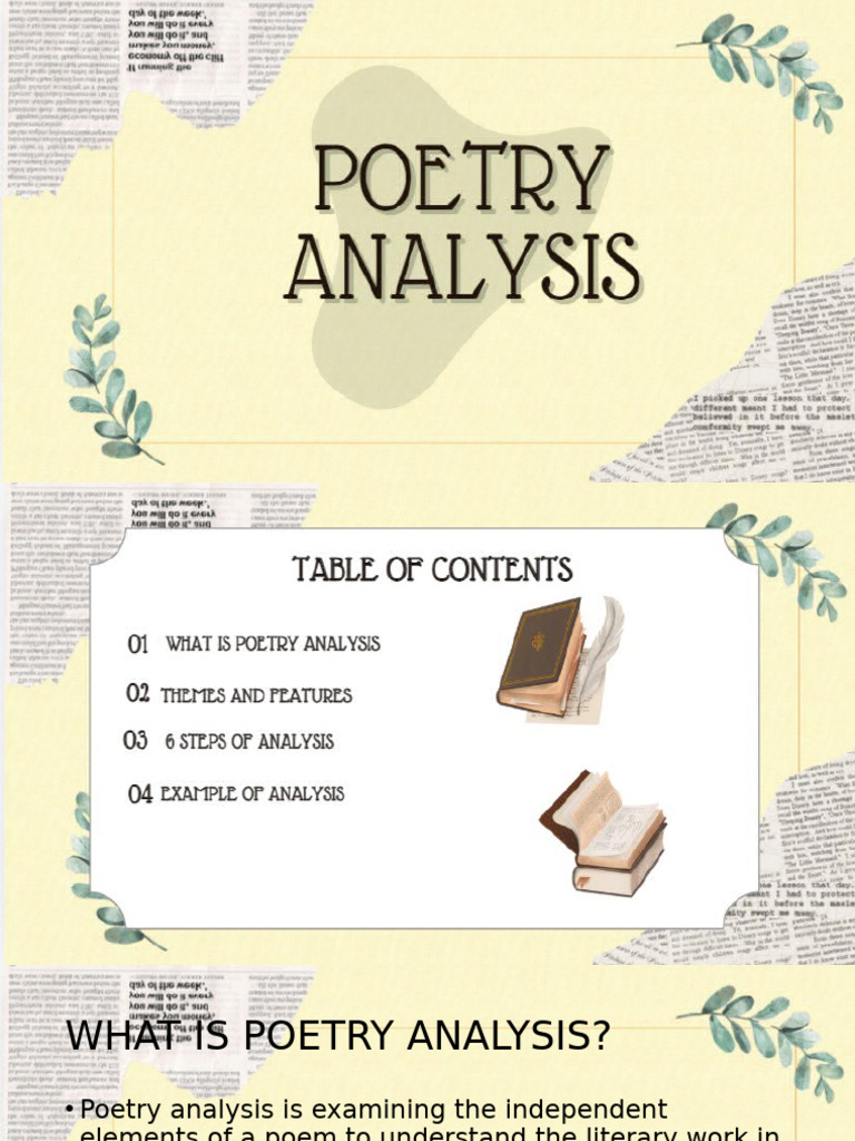 Understanding Poetry Analysis Techniques | PDF | Poetry