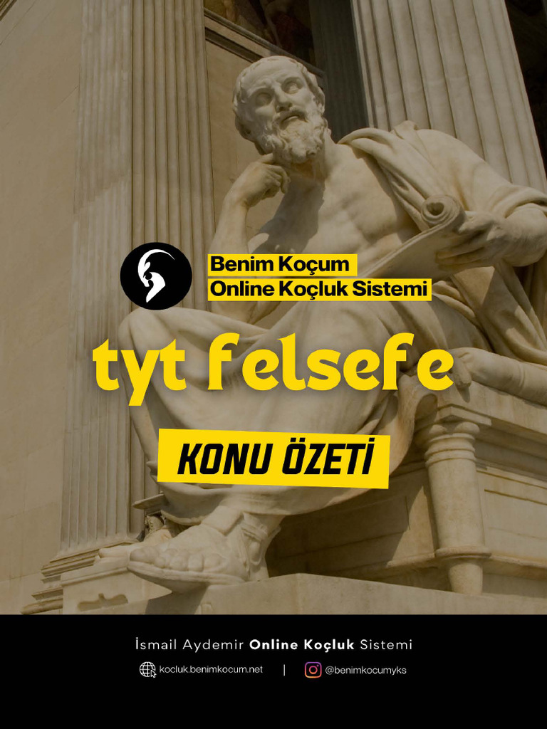 BENİM KOÇUM TYT Felsefe | PDF