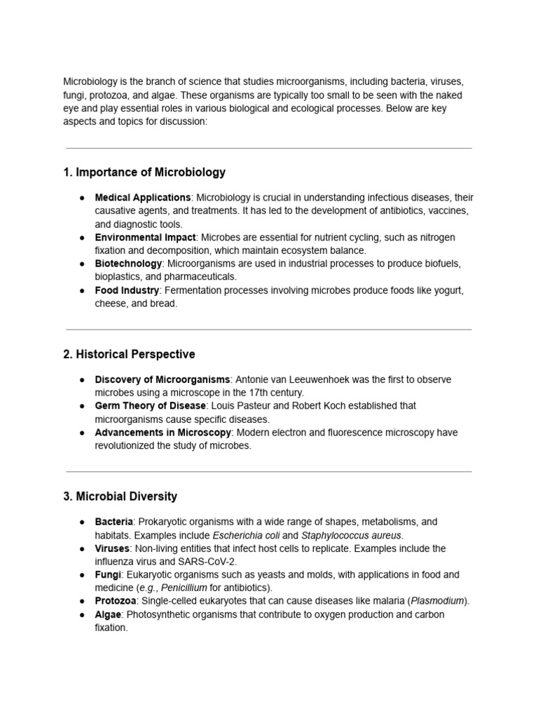 Microbiology Pdf Microorganism Microbiology