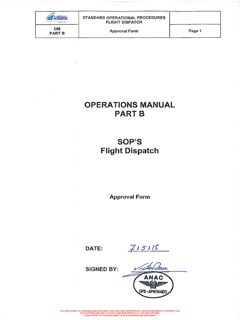 Flight Dispatch Standard Procedures | PDF | Dispatcher | Airport