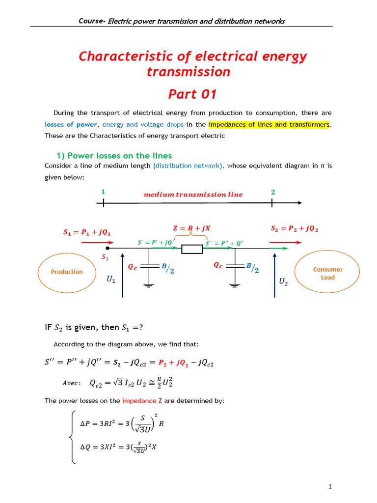 Chapter 3 Partie 01 (1) | PDF | Transformer | Electric Power Transmission