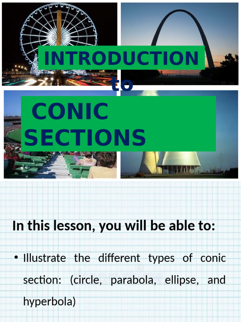 Introduction to Conic Sections | PDF | Ellipse | Geometric Shapes