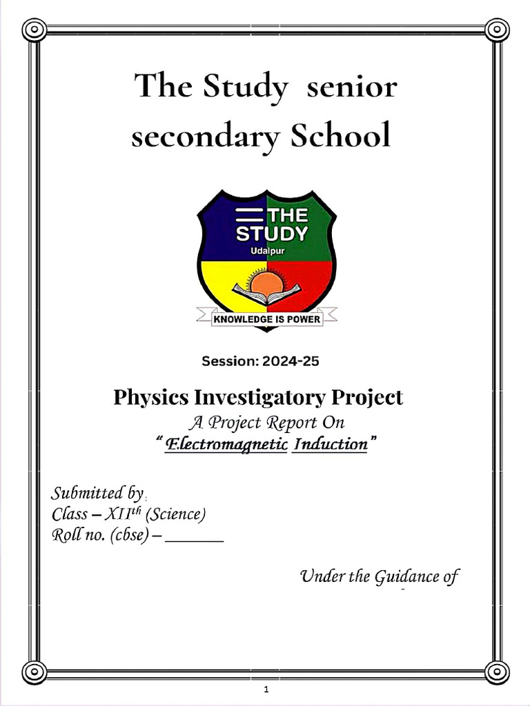Physics Project 561 | PDF