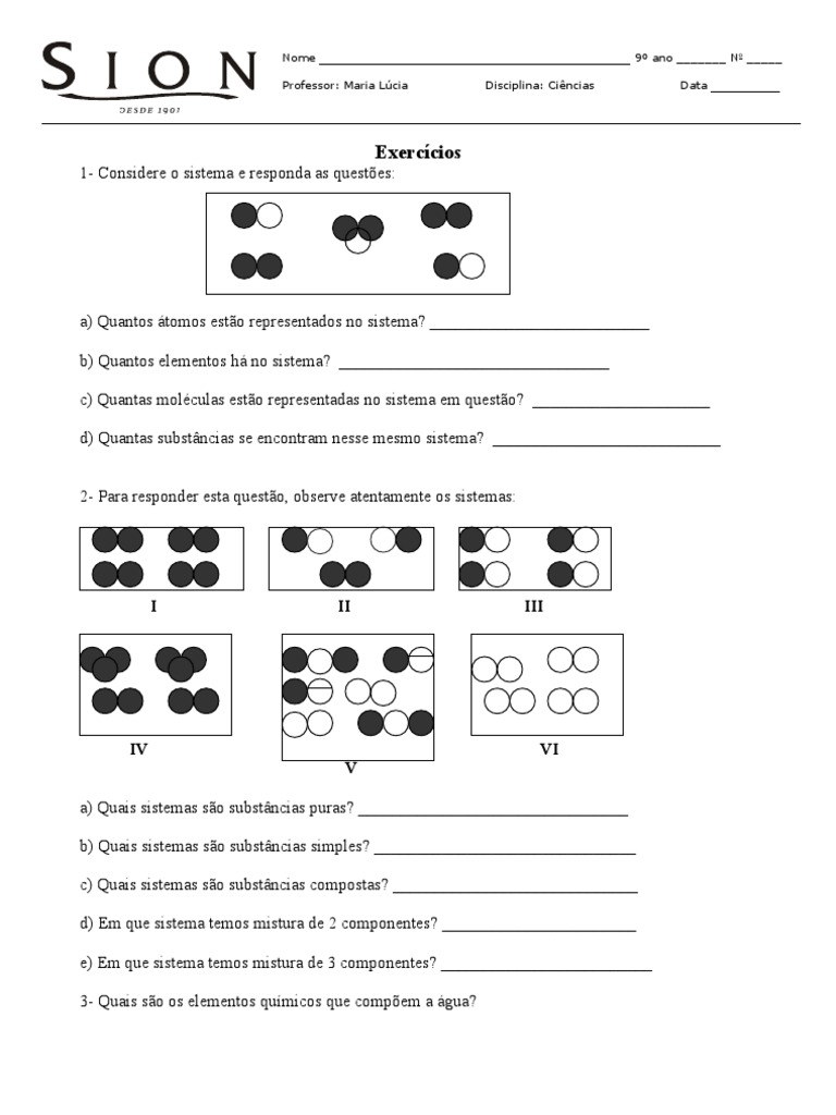 Exemplos De Substâncias Puras Simples E Compostas
