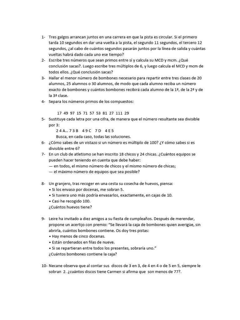 Problemas Matemáticos Diversos y Soluciones | PDF