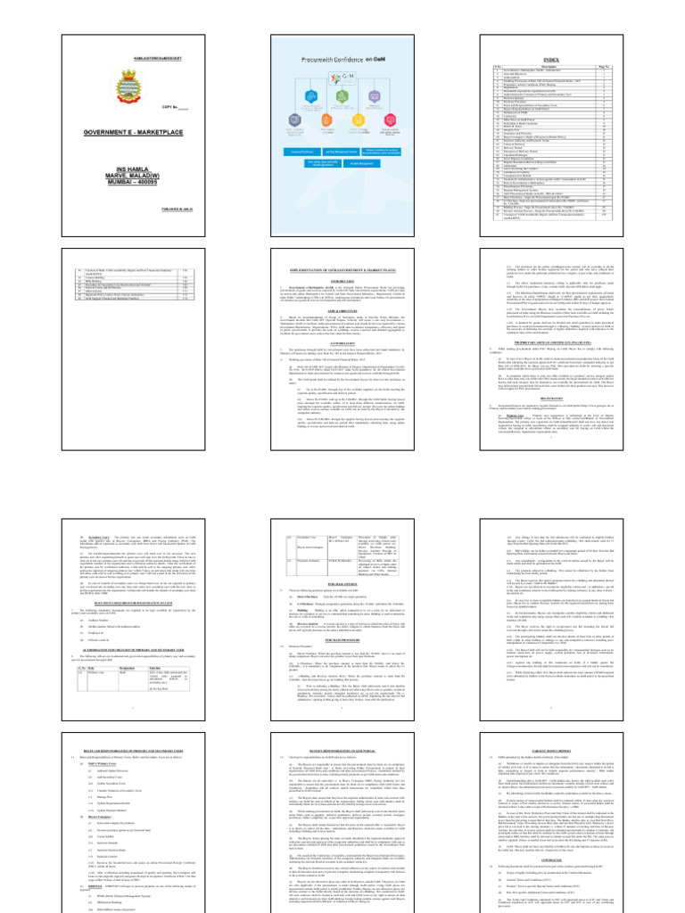 GeM User Manual for Buyers 2025 | PDF | Auction | Procurement