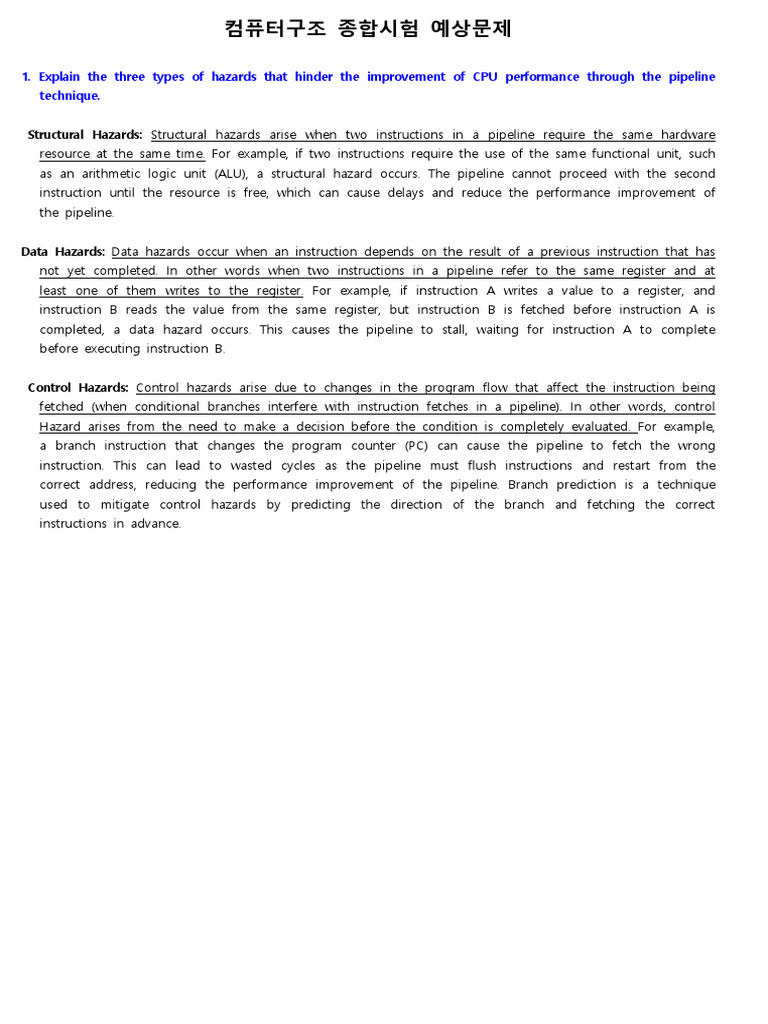 Pipeline Cpu Hazards And Solutions Pdf Cpu Cache Central