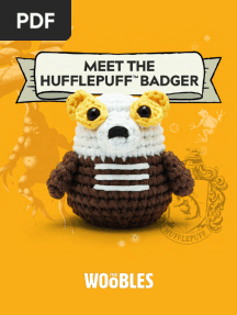 Amigurumi Woobles - Hufflepuff Badger