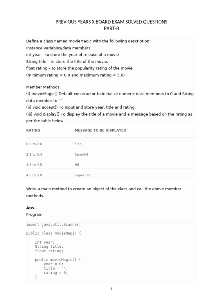 Java Class Examples for Programming Concepts | PDF | Division ...