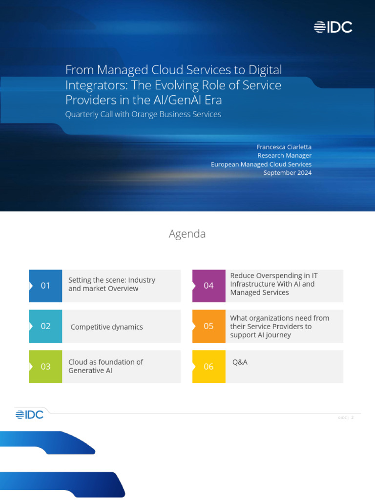 Evolving Role of Cloud Services in AI | PDF | Cloud Computing ...