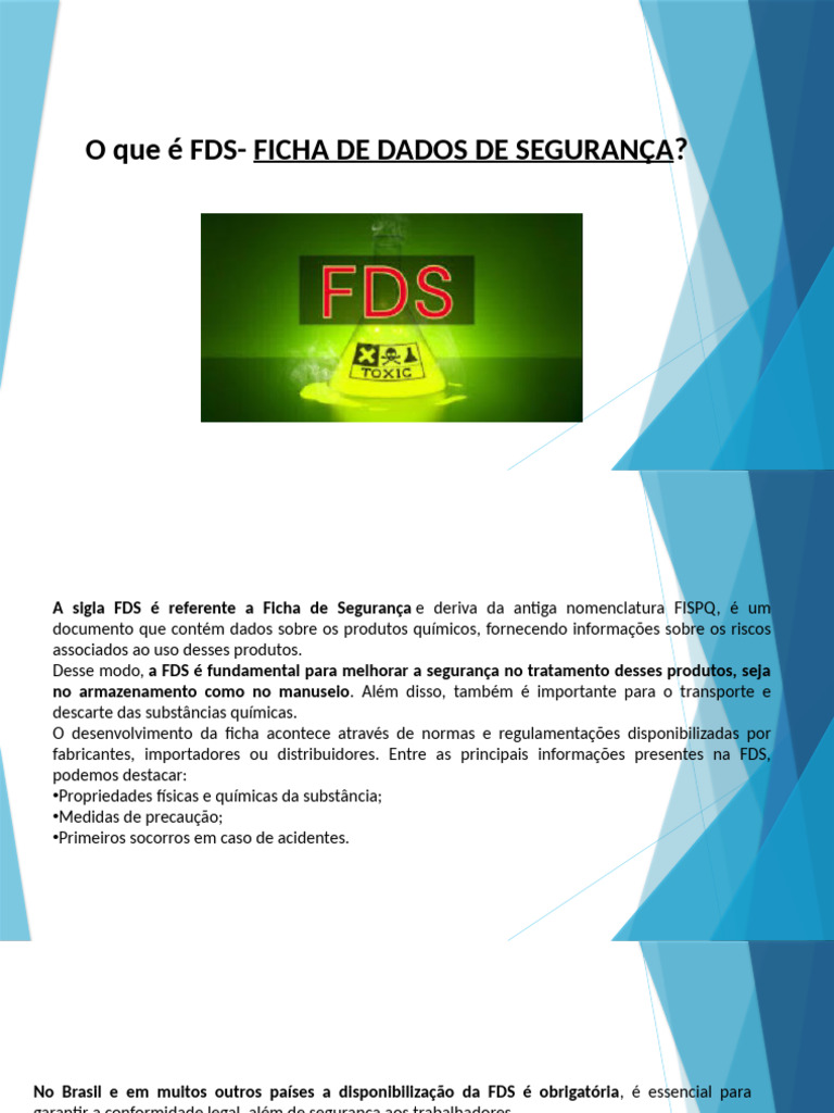 Entendendo a Ficha de Dados de Segurança | PDF