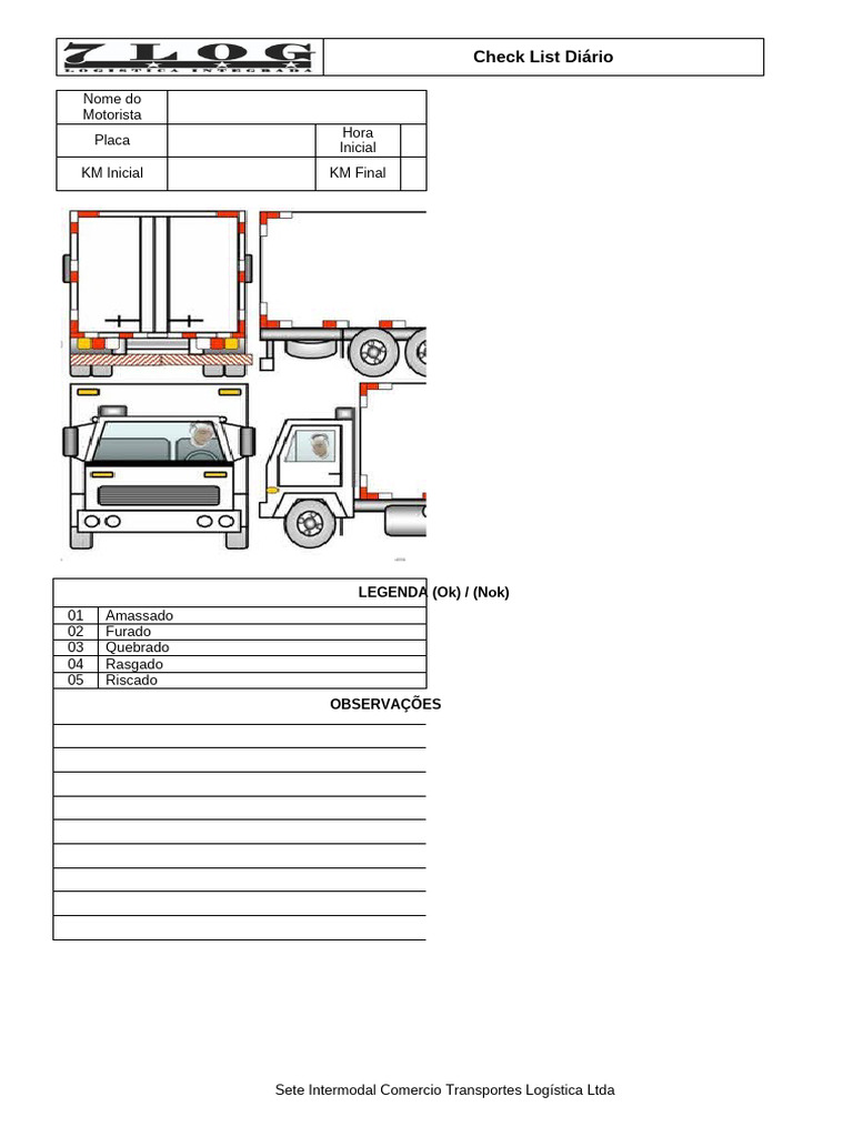 Novo Modelo Check List Sete | PDF