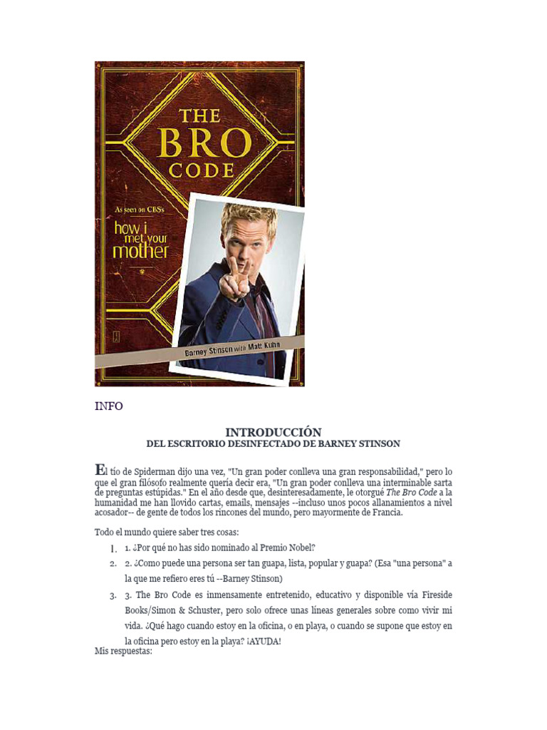 The Bro Code Esp | PDF
