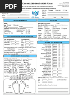Surestep SMO Measurement Form | PDF | Foot | Human Leg