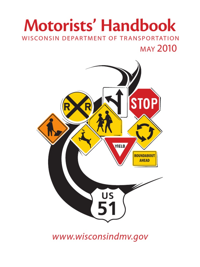 Wisconsin DMV Motorists' Handbook Guide | PDF | Department Of Motor ...