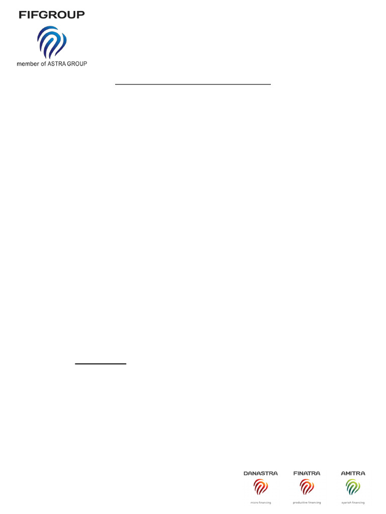 Surat Pelunasan FIF Ariefa | PDF