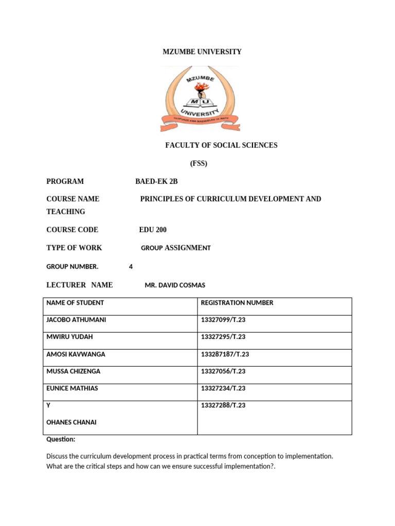 Curriculum Group No 4 Pdf Curriculum Learning Styles