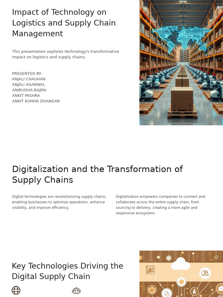 Technology's Impact on Supply Chains | PDF | Supply Chain | Internet Of ...